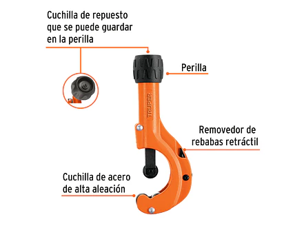 Cortador de tubo de cobre de 3/16