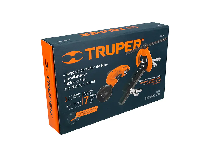 Juego de cortador de tubo y rebordeador Truper 12871 - Foto 4 | aztools.co