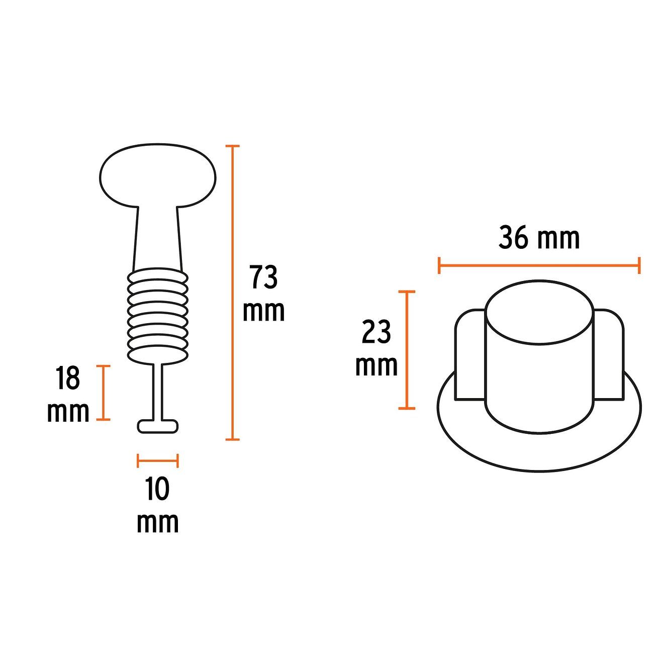 Bolsa con 50 Niveladores Tipo 