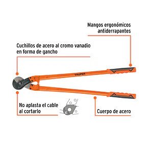 Cortador de Cable y Alambre Truper 101099, de 32