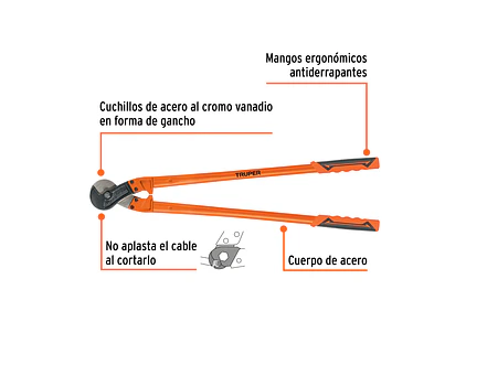 Cortador de Cable y Alambre Truper 101099, de 32