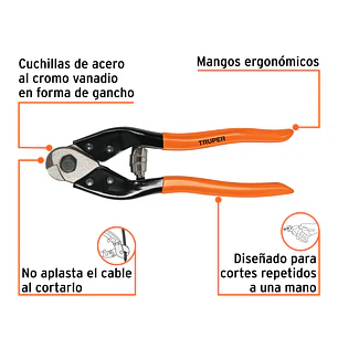 Cortador de Cable y Alambre Truper 101097, de 8