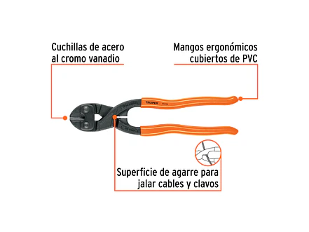 Cizalla Corta Pernos Truper 103114, 8