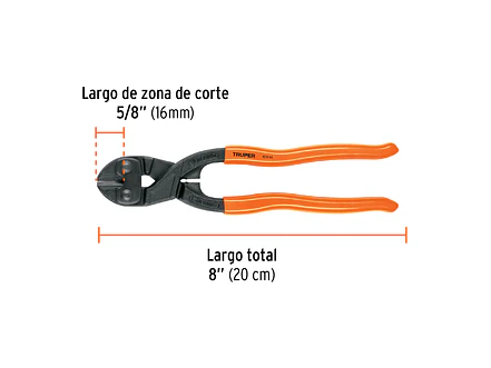 Cizalla Corta Pernos Truper 103114, 8