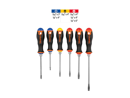 Juego de 6 Destornilladores Truper 19621, con Mango Comfort Grip - Foto 3 | aztools.co