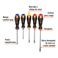 Juego de 5 destornilladores Truper 14138, mangos Comfort Grip  - Miniatura 2