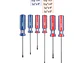 Juego de destornilladores, 6 piezas, mango PVC, Pretul 20214 - Miniatura 3 | aztools.co