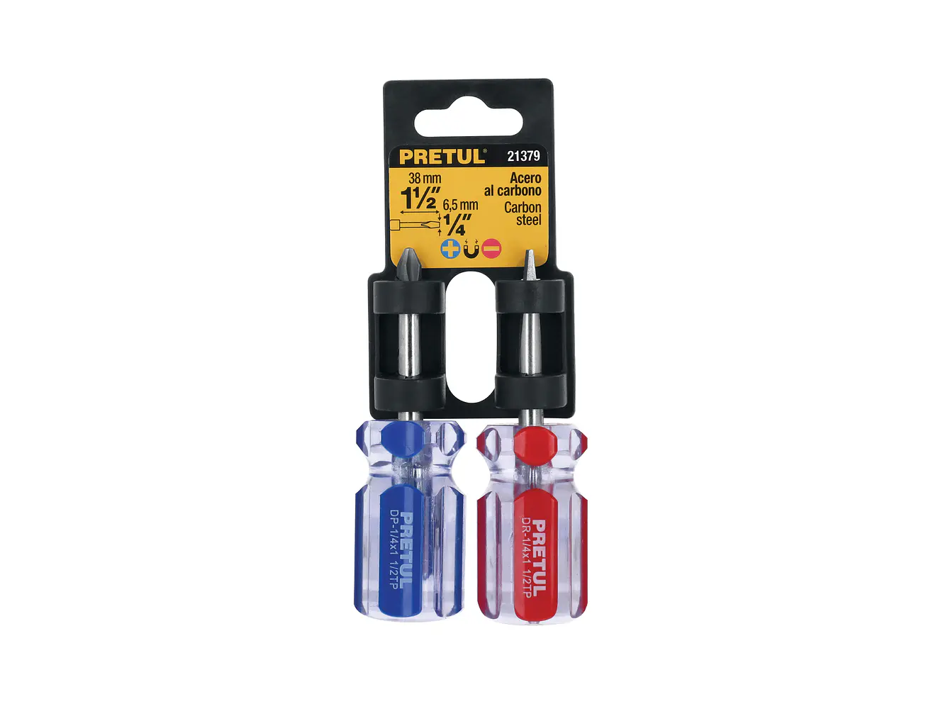 Dúo destornilladores, tipo tatamaco, 2 piezas, PVC, Pretul 21379 - Foto 4 | aztools.co