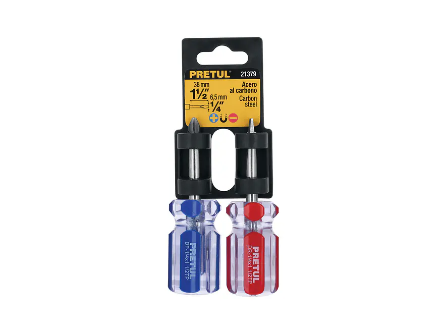 Dúo destornilladores, tipo tatamaco, 2 piezas, PVC, Pretul 21379 - Foto 4 | aztools.co