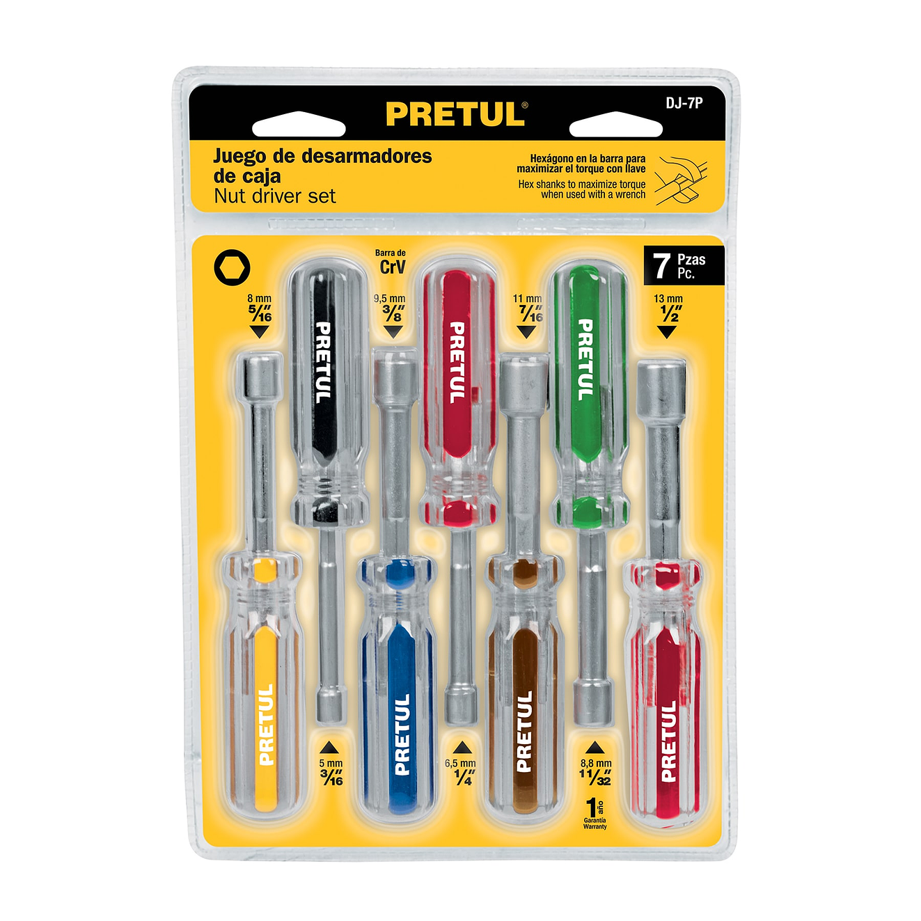 Juego de destornilladores de copa, 7 piezas, Pretul 21420 4