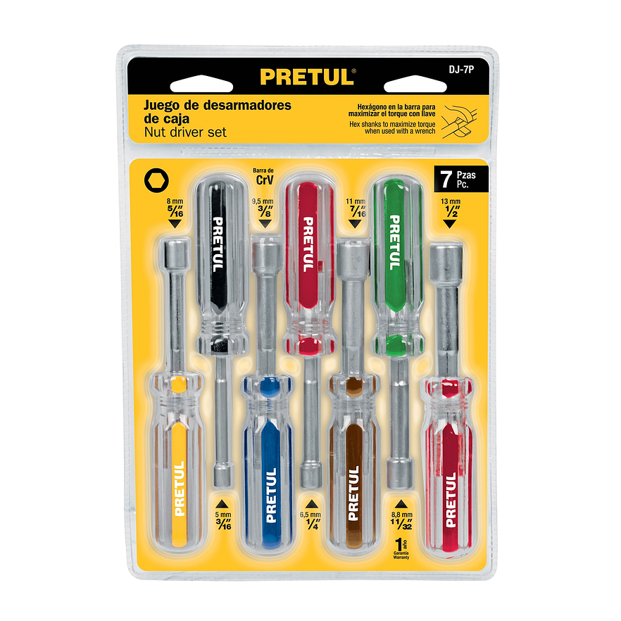 Juego de destornilladores de copa, 7 piezas, Pretul 21420 4