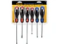 Juego de destornilladores, 6 piezas, mango Comfort Grip, Pretul 20220 - Miniatura 4 | aztools.co