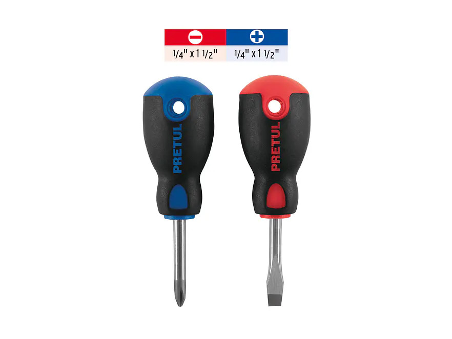 Dúo destornilladores, tipo tatamaco, 2 pzas,Comfort Grip, Pretul 20217 - Foto 3 | aztools.co