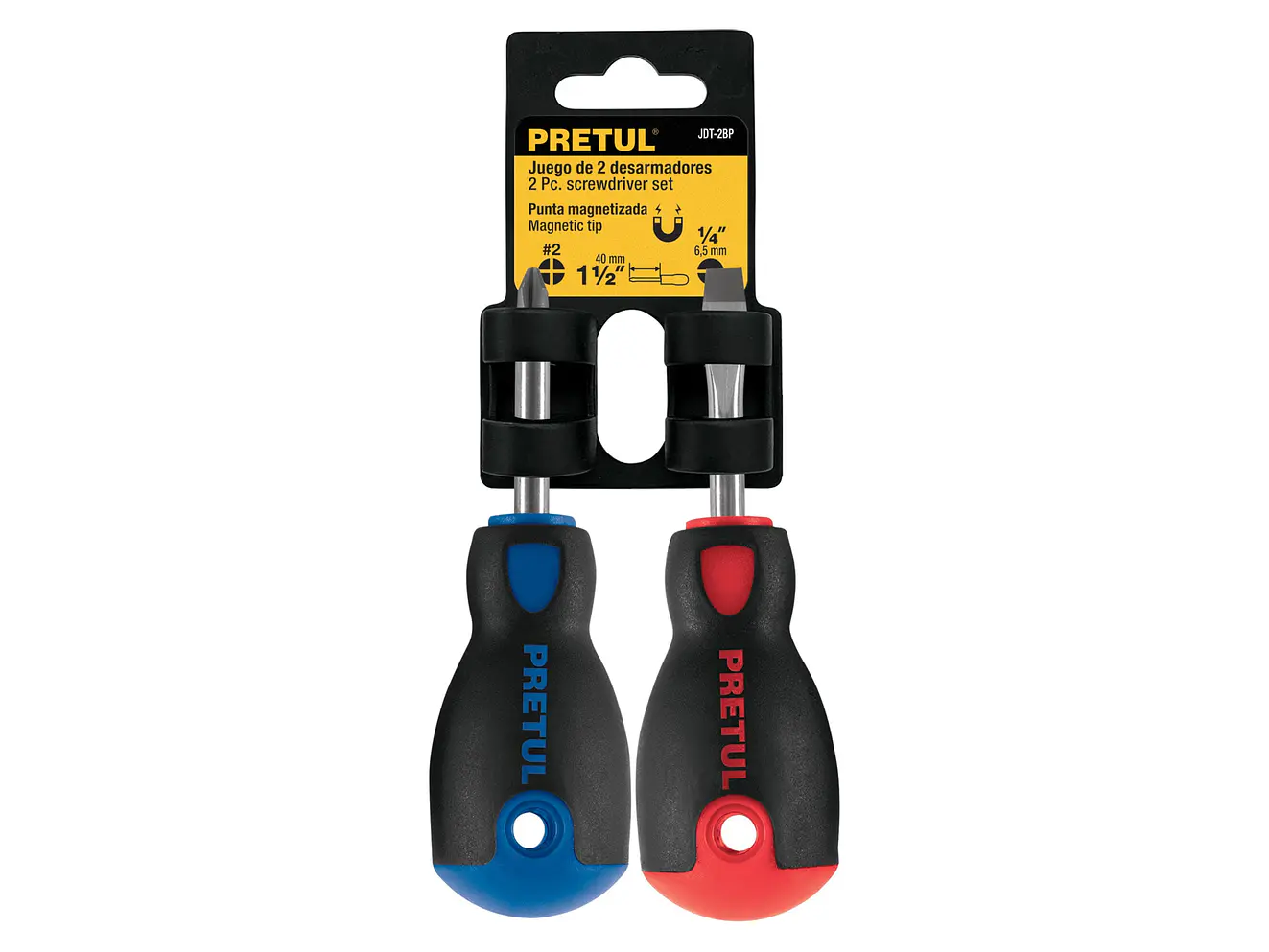Dúo destornilladores, tipo tatamaco, 2 pzas,Comfort Grip, Pretul 20217 - Foto 4 | aztools.co