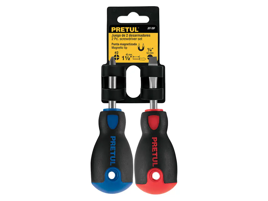 Dúo destornilladores, tipo tatamaco, 2 pzas,Comfort Grip, Pretul 20217 - Foto 4 | aztools.co
