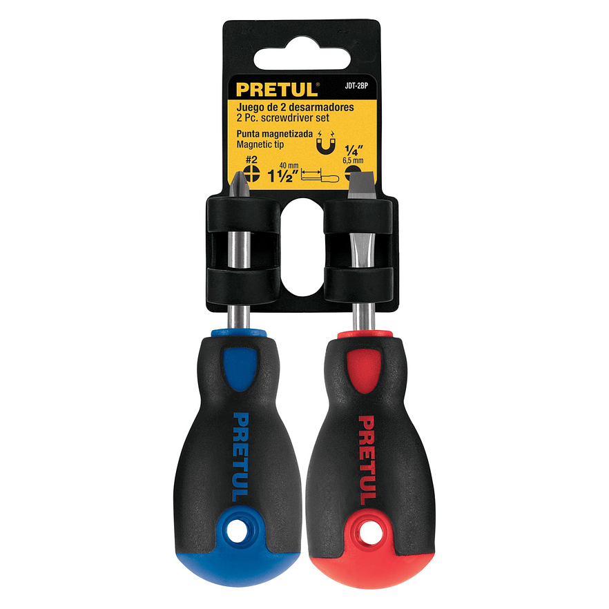 Dúo destornilladores, tipo tatamaco, 2 pzas,Comfort Grip, Pretul 20217 4