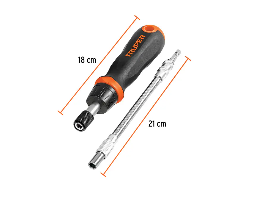 Juego de desarmador tipo matraca, 58 piezas Truper 18220 - Foto 4 | aztools.co
