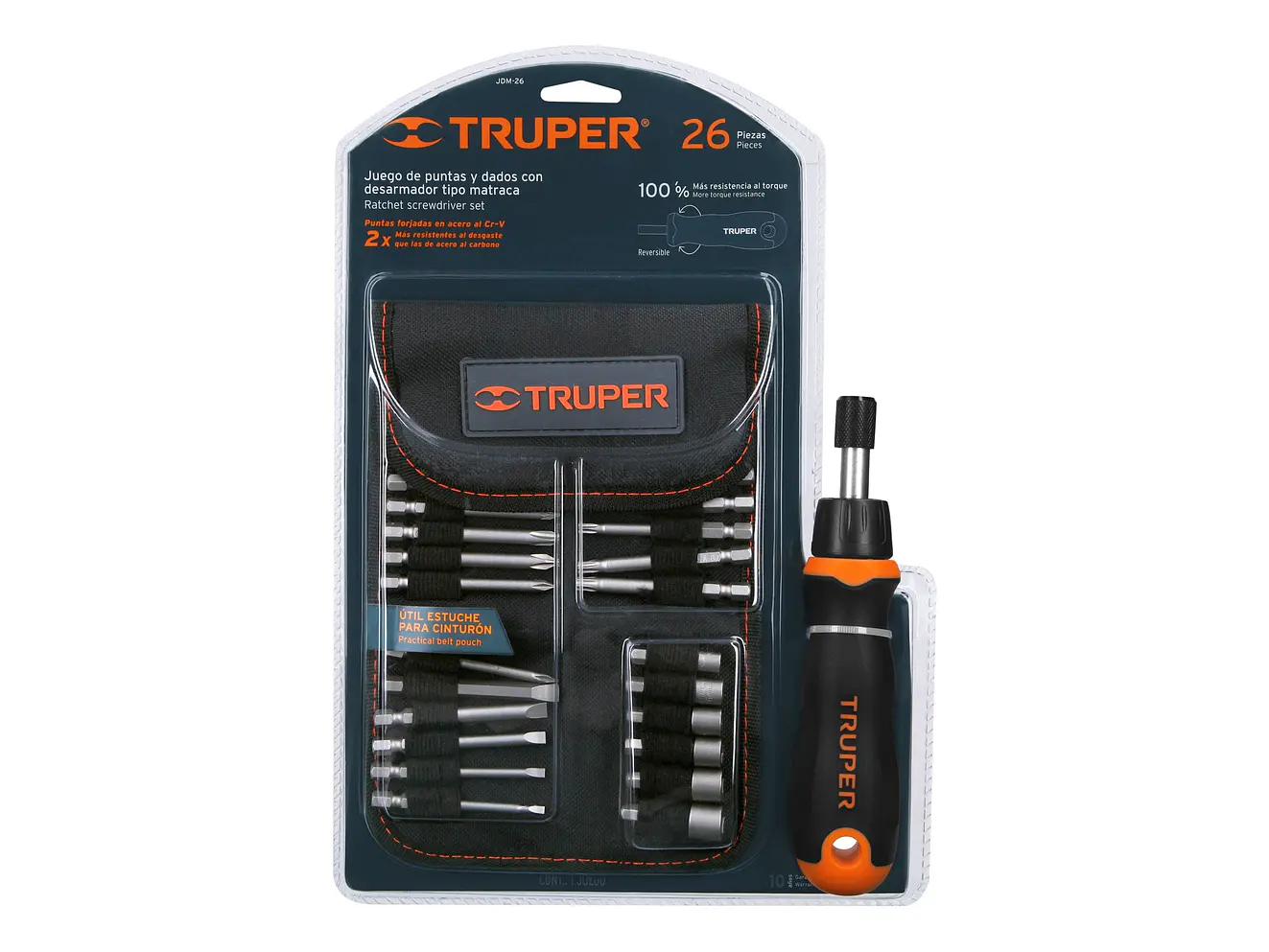 Destornillador tipo ratchet con 18 puntas y 6 copas Truper 18219 - Foto 5 | aztools.co