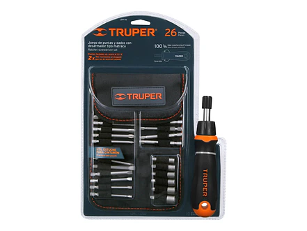 Destornillador tipo ratchet con 18 puntas y 6 copas Truper 18219 - Foto 5 | aztools.co