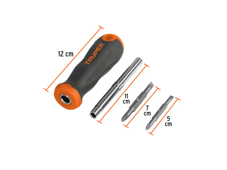 Destornillador 2 puntas dobles y barra con 2 hexagonales Truper 14200 - Foto 4 | aztools.co