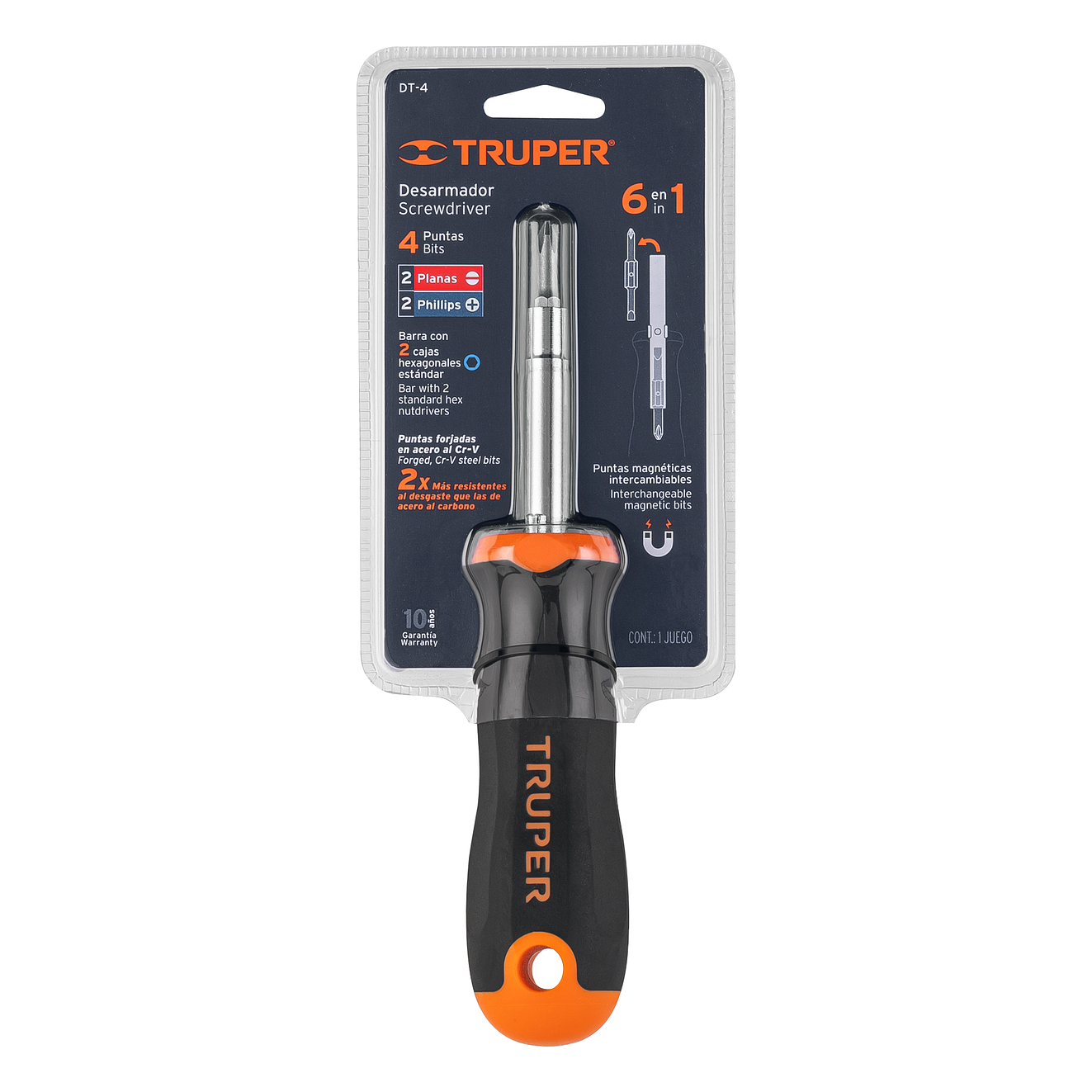 Destornillador 2 puntas dobles y barra con 2 hexagonales Truper 14200 5
