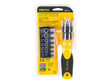 Destornillador tipo ratchet y 13 puntas, Pretul 22974 - Foto 5 | aztools.co