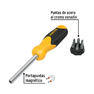 Destornillador y 6 puntas, Pretul 21372