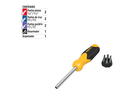Destornillador y 6 puntas, Pretul 21372 - Foto 4 | aztools.co