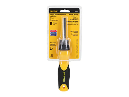 Destornillador y 6 puntas, Pretul 21372 - Foto 5 | aztools.co