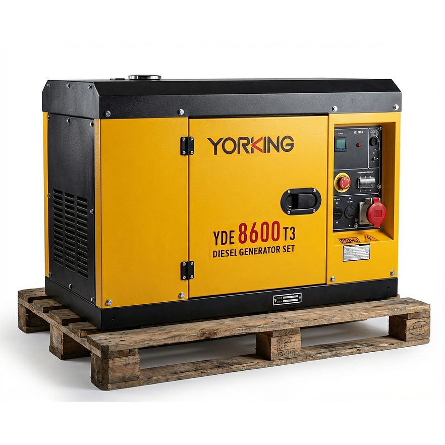 Planta Eléctrica Yorking YDE8600T3 8.8kVA Diésel Trifásica - Foto 2 | aztools.co