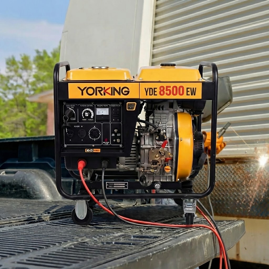 Motosoldadora Diésel YORKING YDE8500EW 220A (3.5 Kw Generador) - Foto 2 | aztools.co