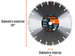 Disco de diamante, 14' para asfalto Truper 12547 - Miniatura 2 | aztools.co
