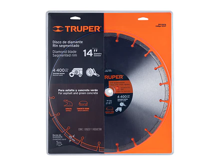 Disco de diamante, 14' para asfalto Truper 12547 - Foto 5 | aztools.co