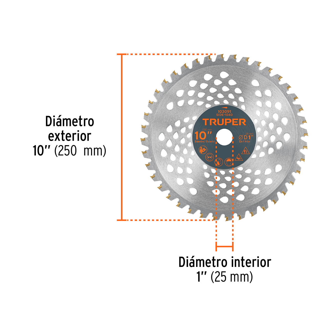 Disco Sierra para Guadañadora Truper 103091, 10