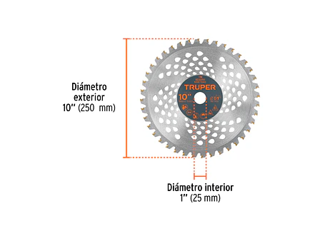 Disco Sierra para Guadañadora Truper 103091, 10