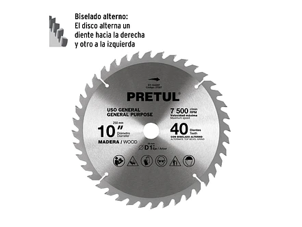 Disco sierra para madera 10