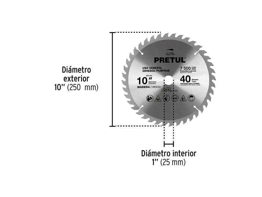 Disco sierra para madera 10