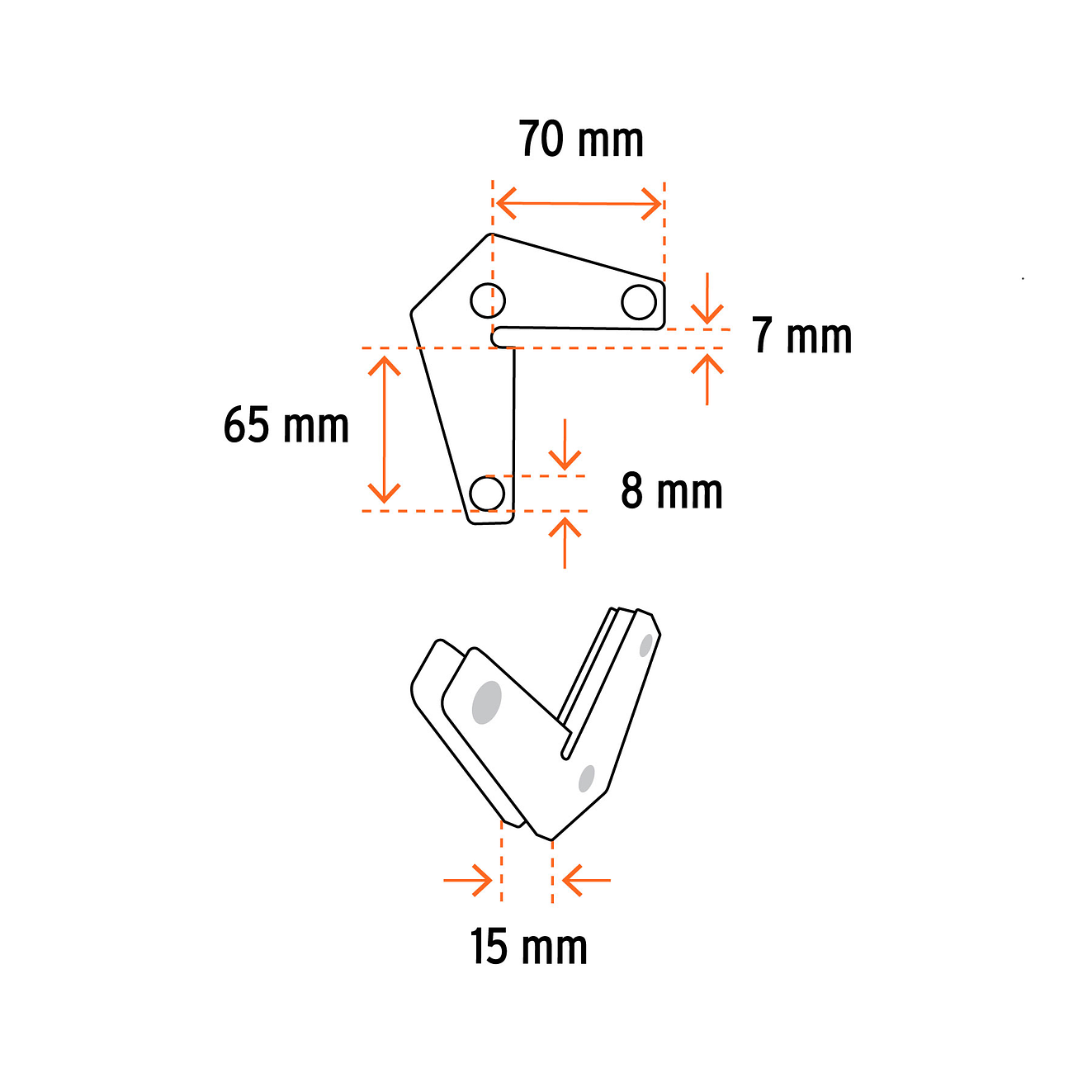 Juego de 2 escuadras Magnéticas Esquiineras Truper 103031, Capacidad 11 kg 3