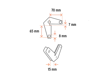 Juego de 2 escuadras Magnéticas Esquiineras Truper 103031, Capacidad 11 kg - Foto 3 | aztools.co