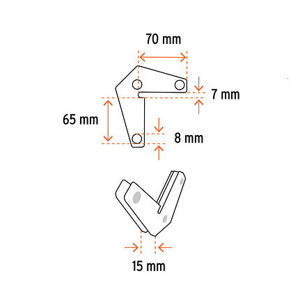 Juego de 2 escuadras Magnéticas Esquiineras Truper 103031, Capacidad 11 kg 3