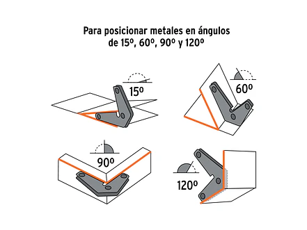 Juego de 2 escuadras Magnéticas Esquiineras Truper 103031, Capacidad 11 kg - Foto 4 | aztools.co