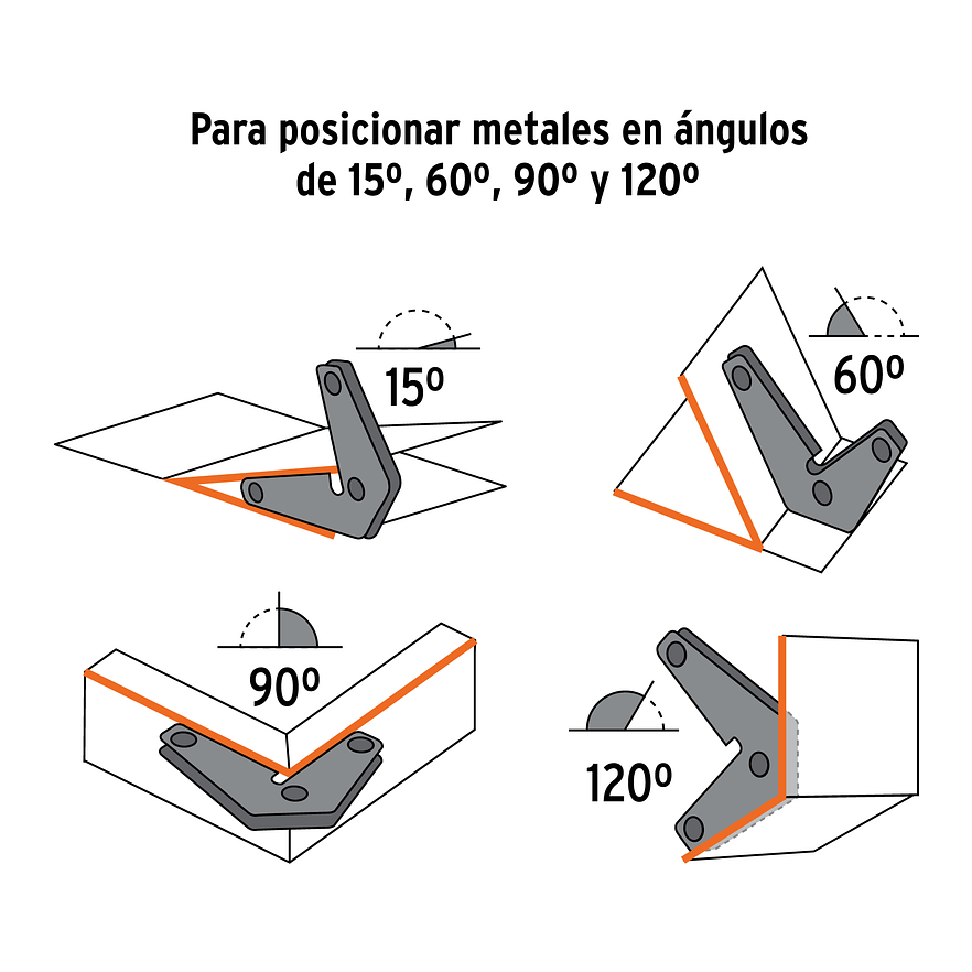 Juego de 2 escuadras Magnéticas Esquiineras Truper 103031, Capacidad 11 kg - Foto 4 | aztools.co