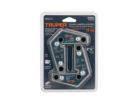 Juego de 2 escuadras Magnéticas Esquiineras Truper 103031, Capacidad 11 kg - Foto 5 | aztools.co