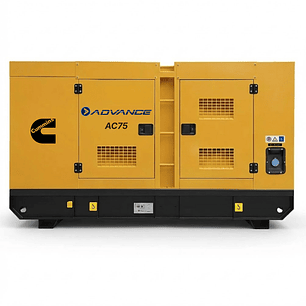 Planta eléctrica diésel 65kVA trifásica Advance AC75 Cummins