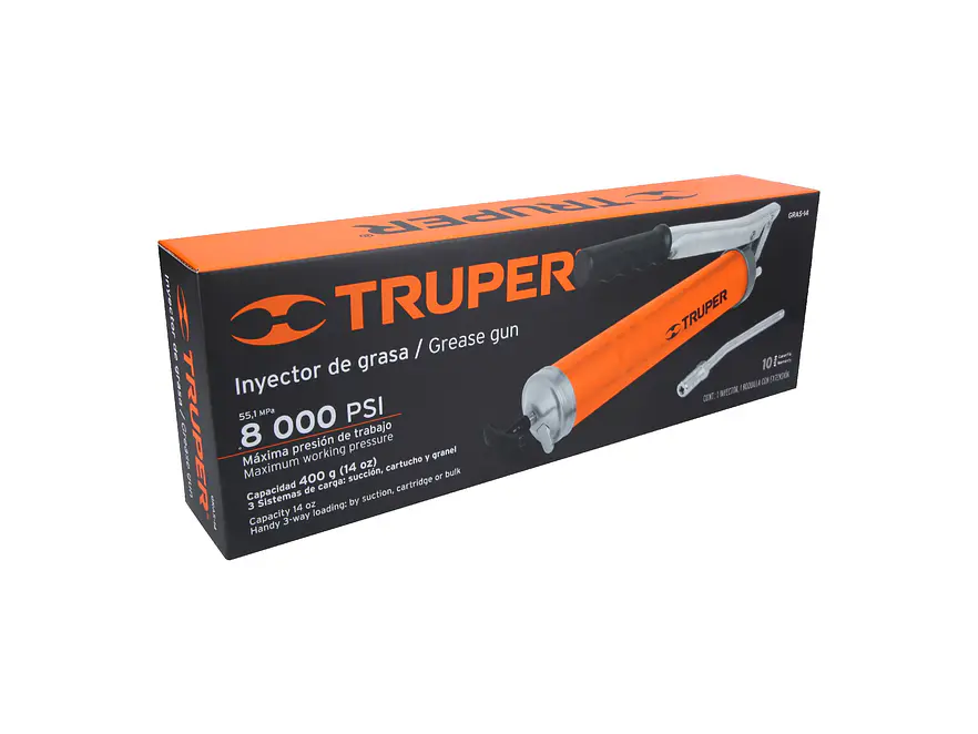 Inyector de grasa 14 oz, 8000 PSI Truper 14860 - Foto 6 | aztools.co
