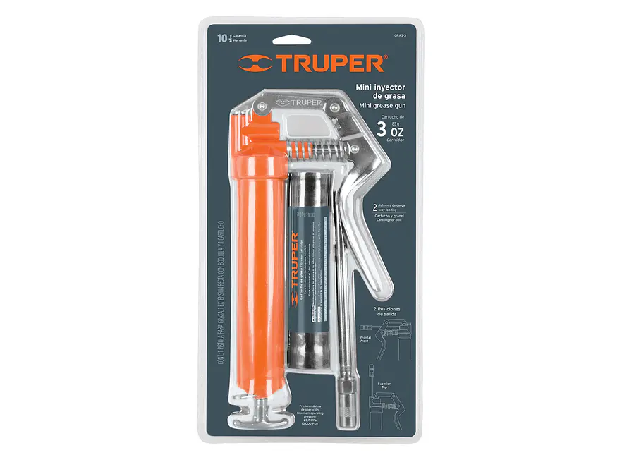 Mini inyector de grasa, 3 oz Truper 14911 - Foto 4 | aztools.co