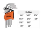 Juego de 10 llaves bristol en pulgadas con organizador Truper 15539 - Miniatura 3 | aztools.co