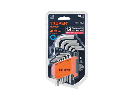Juego de 13 llaves bristol en pulgadas con organizador Truper 15545 - Foto 4 | aztools.co