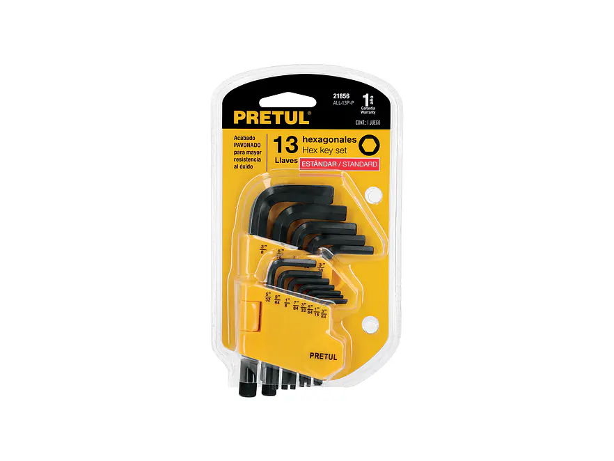 Juego de 13 llaves bristol en pulgadas con organizador, Pretul 21856 - Foto 4 | aztools.co