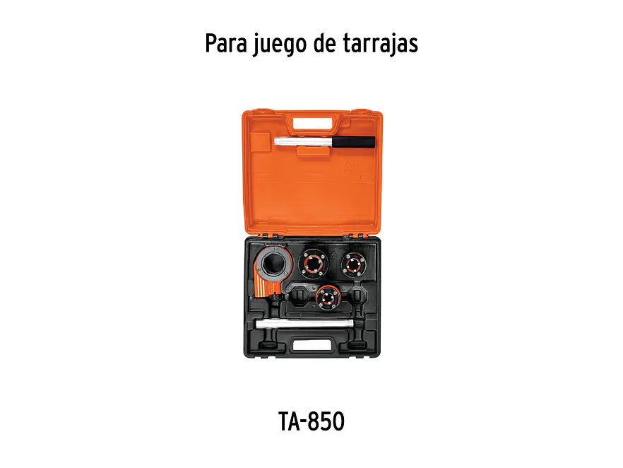 Cabezal para dado para tarrajas de 3/8 hasta 1-1/4